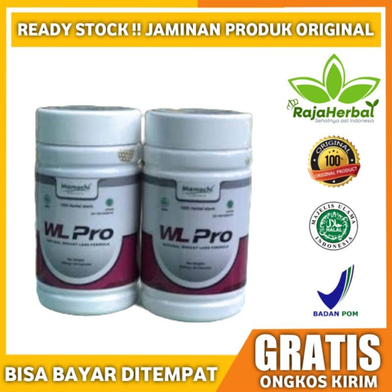 WL Pro Asli Pelangsing Obat Diet Herbal Penurun Berat Badan Wl Pro Original