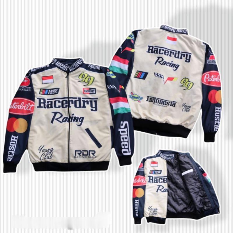 Jaket Motor Pria Wanita Anti Angin Touring Jacket Vintage Varsity Nascar Original Branded Jumbo Over
