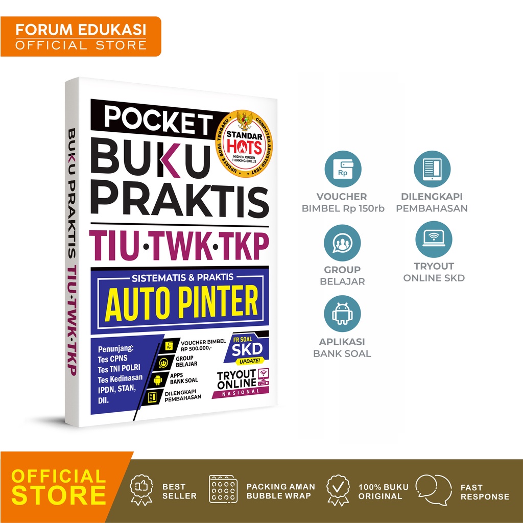 POCKET BUKU PRAKTIS TIU TWK TKP TERBARU