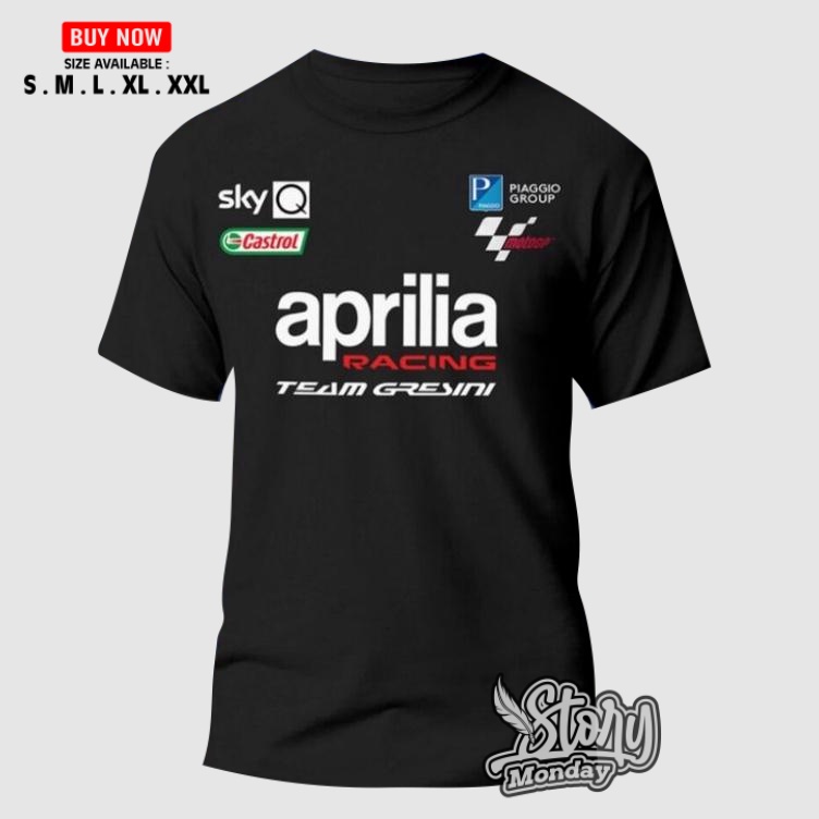 KSK Kaos Distro Keren Terbaru APRILIA RACING TEAM GRESINI Katun Combed 30s
