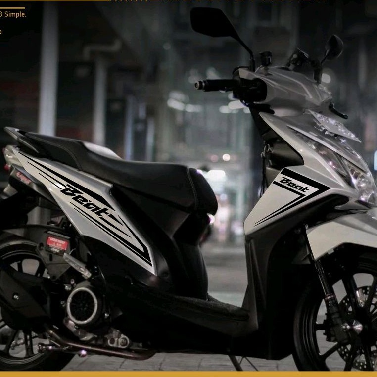 V6 CUTTING STRIPING BEAT FI 2013-2016 STRIPING VARIASI BEAT FI STIKER BEAT FI STICKER VARIASI BEAT F