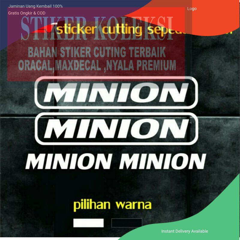 STIKER CUTTING SEPEDA MINION