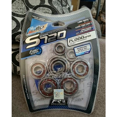 termurah bearing k laher set mesin rasio kruk as crank case shaft Ninja r rr 2 tak faito racing s720