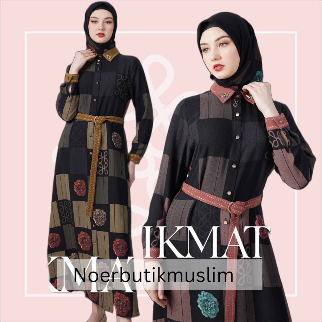 SALE Hikmat Original D8852-03 Abaya Hikmat noerbutikmuslim