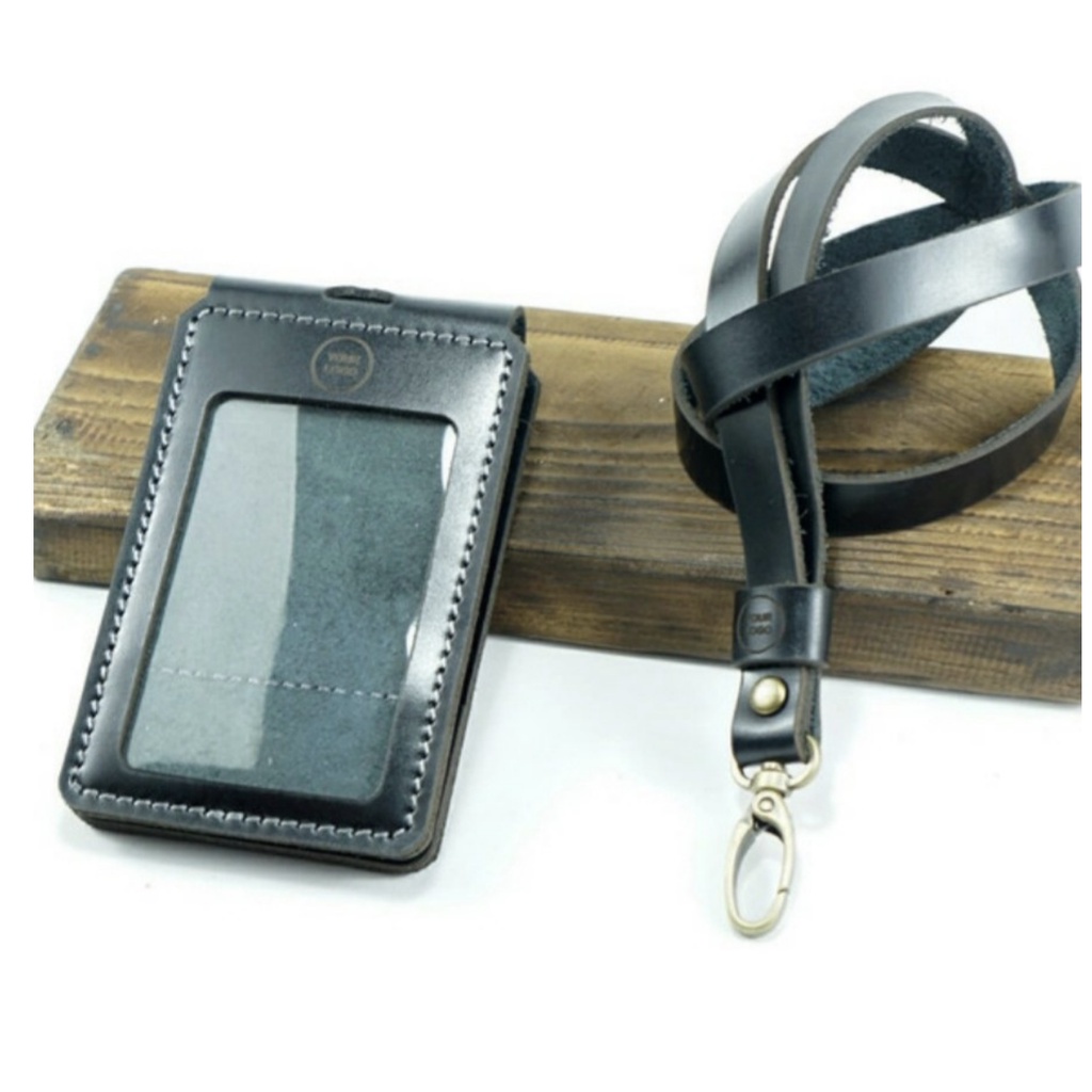 

Name Tag Kulit Gantungan Id Card Holder Kulit Instansi Perusahaan