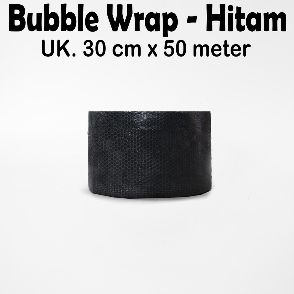 

Bubble Wrap MPI Hitam 30 cm x 50 meter / Bubble Kebutuhan Packing - Master pack Indonesia