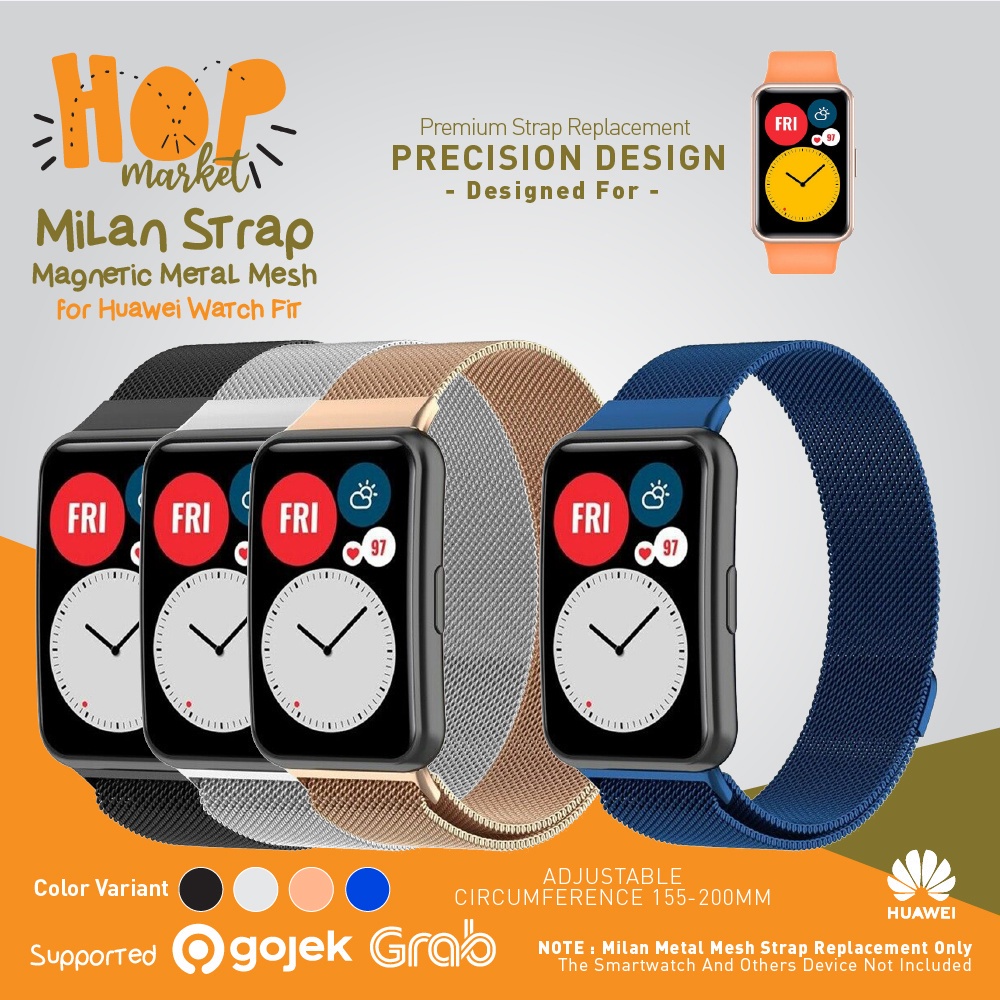 Stainless Steel Strap Milan for Huawei Watch Fit / Fit SE (Tali Jam Smartwatch)