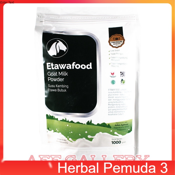 

Susu Kambing Etawafood Goat Milk Powder | Susu Kambing Etawa Bubuk 1000gr