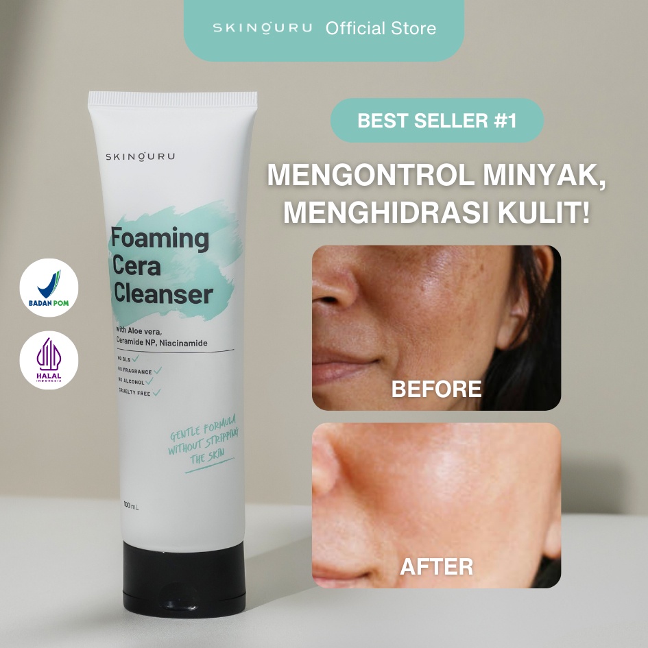 New Product Skinouru Foaming Cera Cleanser 100ml Pembersih Wajah Sabun Cuci Muka SkinOuru Facial Was