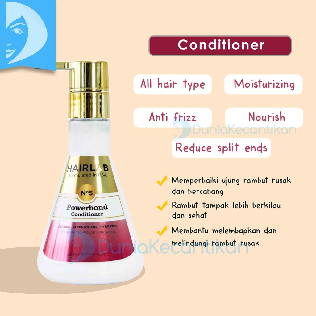 New Product HAIRLAB No 5 Powerbond Hair Conditioner Hair lab Kondisioner Perawatan Rambut