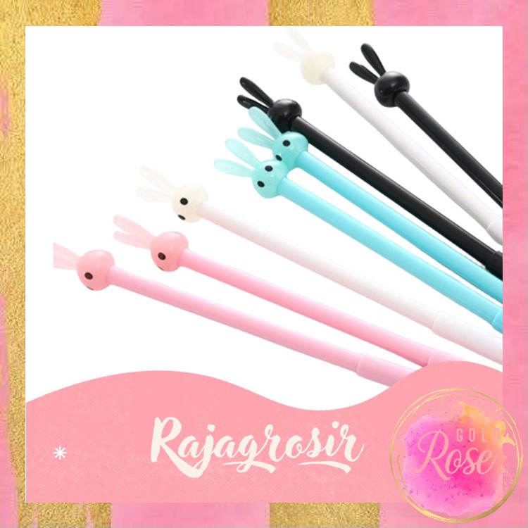 

ℛ - S6073 Pena Bentuk Karakter Kepala Kelinci / Bolpen Karakter Bunny Lucu Unik / Pulpen Karakter Gel Imut / Pulpen Gel Pena