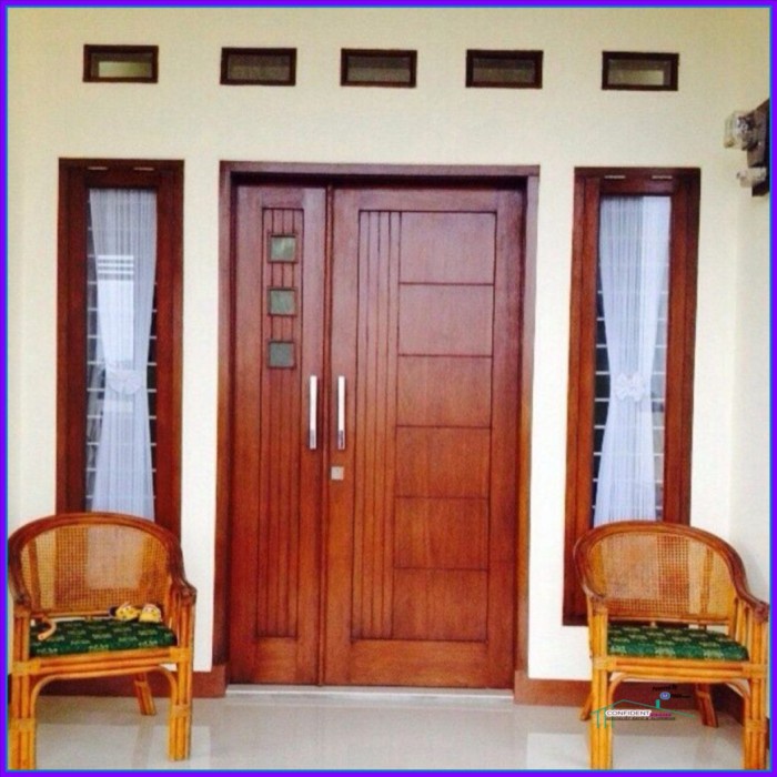 Set Pintu Utama Minimalis Kusen + Daun Pintu + Daun Jendela Lengkap