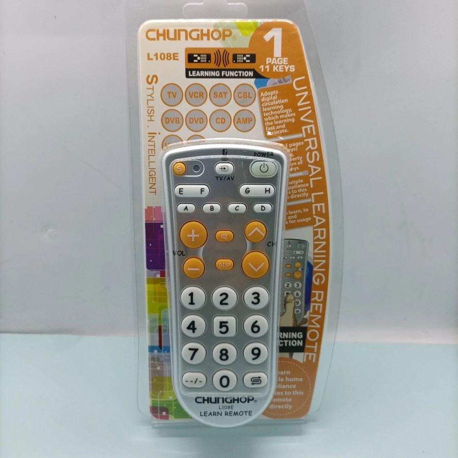 3 in 1 REMOTE UNIVERSAL RM-88E RM-L108E DVD TV VCD