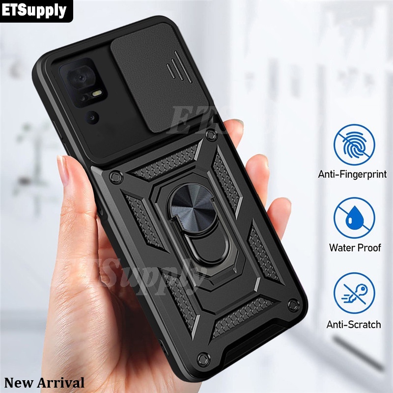 Phone Case Sharp Aquos V7 Plus Back Cover Armor Shockproof Camera Protection Ring Cover for Sharp Aq