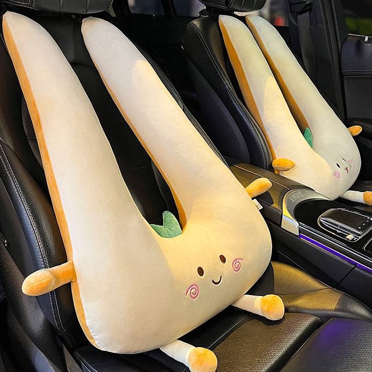 COD RV Car Cushion Children's Lumbar Pillow Neck Pillow Cartoon Cute Headrest Car Pillow Car Sleepin