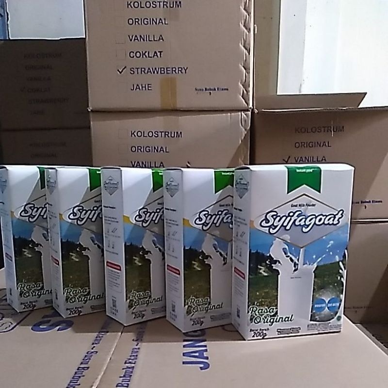 

Paket hemat 5 box susu etawa syifagoat rasa original