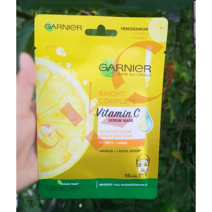 GARNIER serum mask light complete lemon