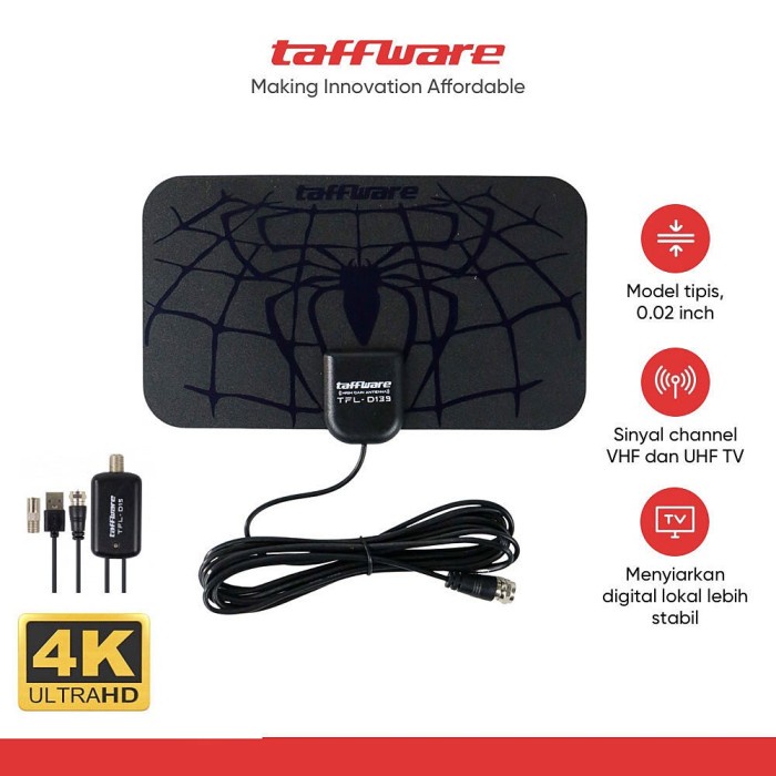 ANTENA TV DIGITAL TAFFWARE INDOOR + SINYAL BOOSTER