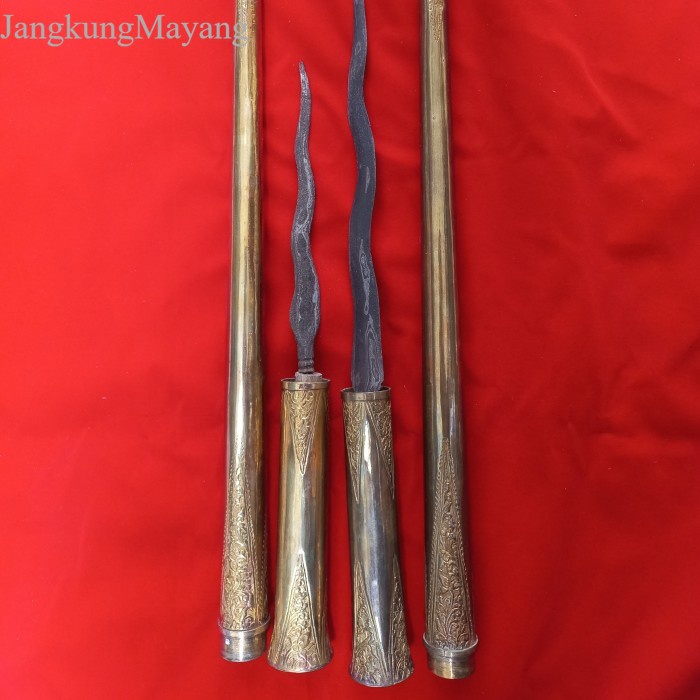 

tongkat kuningan antik