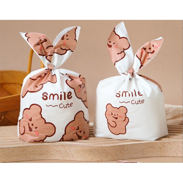 

HX170 50 pcs 18x30 Plastik Kelinci Souvenir Hadiah Snack Goodie Bag - Motif F
