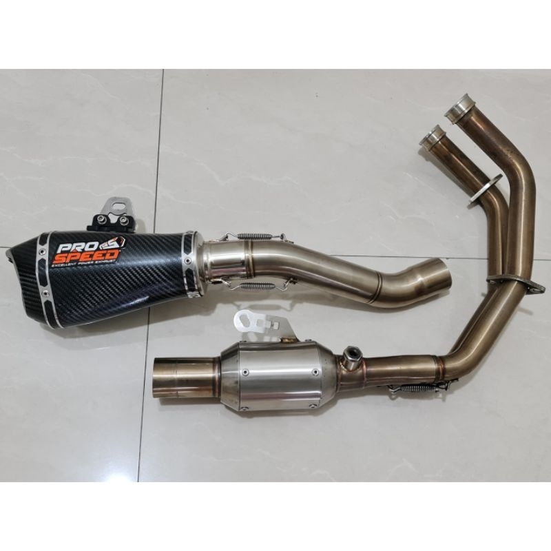 Knalpot Prospeed Shark Predator Cb 500X Carbon Bekas Pemakaian 1 Bulan