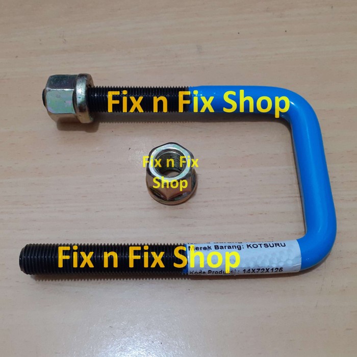 U-Bolt 14x72x125 150 Bohel Begol Kawel Behel Per M14 14 x 72 x 125 5" - L=125 mm (5") SPAREPART