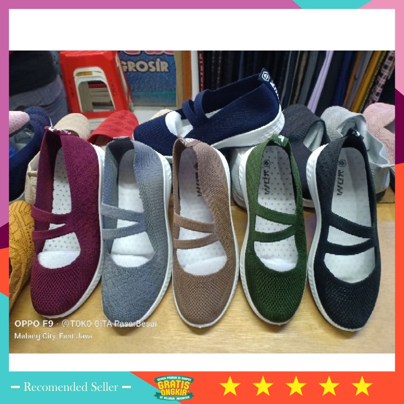 Sepatu Healing Travelling Piknik Bahan Kuat Awet Murah / SEPATU PEREMPUAN KDM TF original import