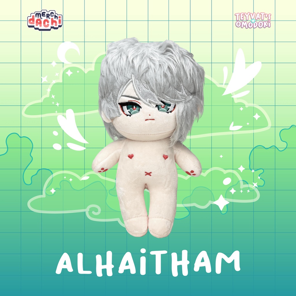 Boneka Omodoki Alhaitham tanpa baju genshin Impact Alhaitam & Venti Dolls