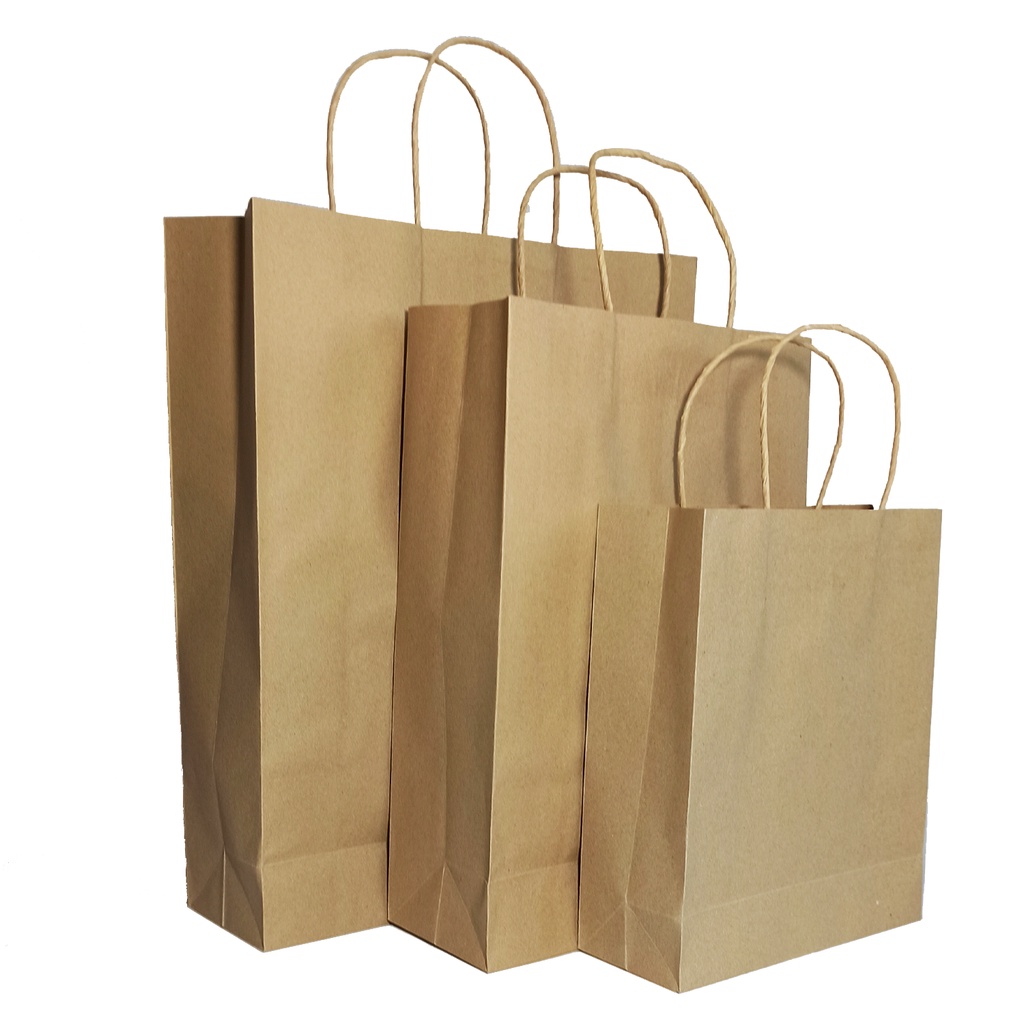 

Paper Bag Tas Belanja Kertas Brown Craft 125 Gsm - Lusin