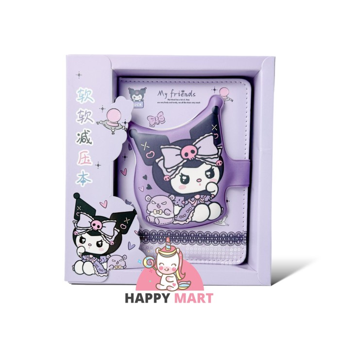 

Notes / buku diary PILLOW motif sanrio kuromi / cinnamoroll - Kuromi