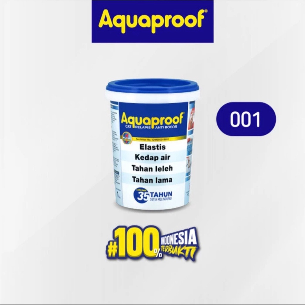 Aquaproof 1 Kg 001 Transparan Clear Cat Pelapis Waterproofing Anti Bocor No Drop