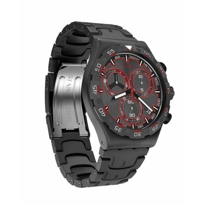 limited edition SWATCH YVM406G CRAZY DRIVE Jam Tangan Pria CHRONOGRAPH Original Swiss