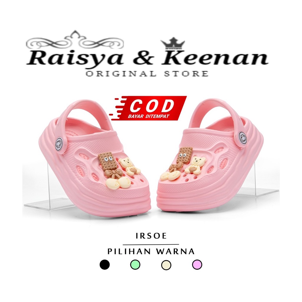 	 Sandal Baim Anak perempuan baim karakter jibbitz biskuit 1-3 tahun	