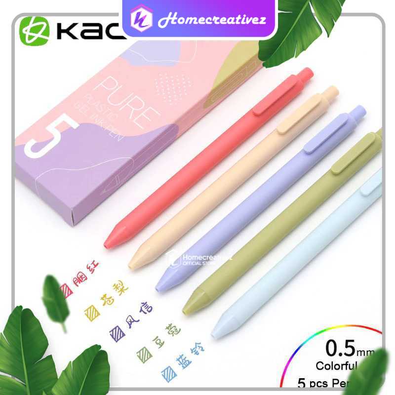 

Kaco PURE Morandi II Gel Pen Pena Pulpen 0.5mm 5 PCS (Colorful Ink)