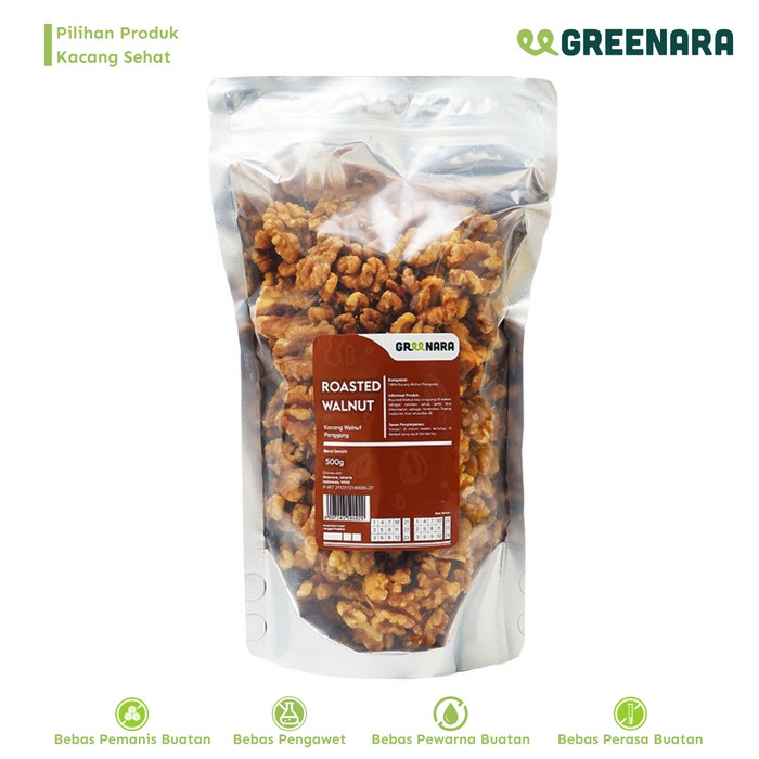 

[PREMIUM] Kacang Walnut Panggang 500gr / Roasted walnut KUALITAS TERBAIK