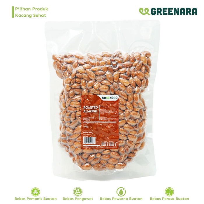 

[PROMO] kacang Almond Panggang 1kg / Roasted Almond