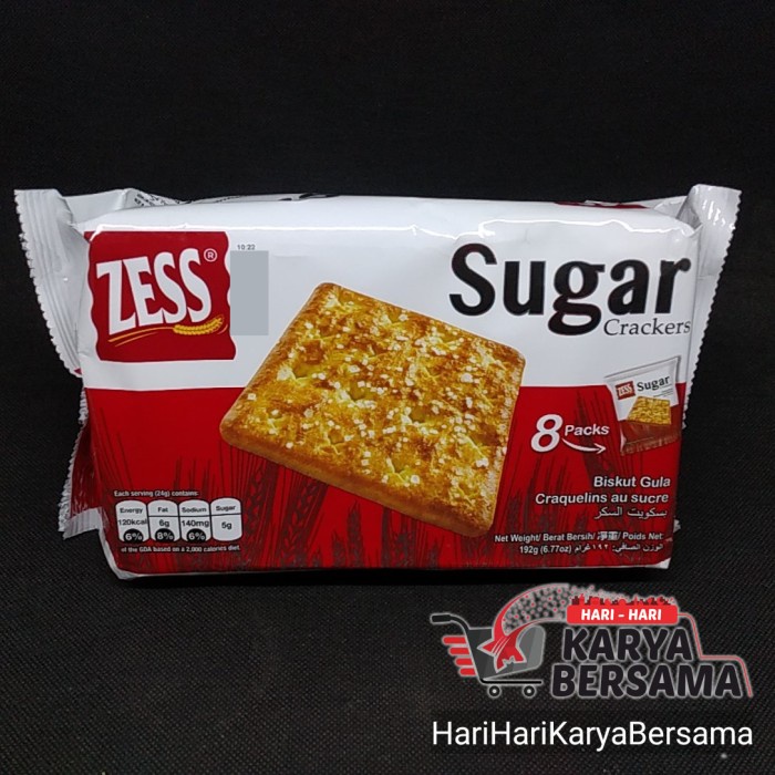 

ZESS BISKUIT SUGAR CRACKERS 192GR