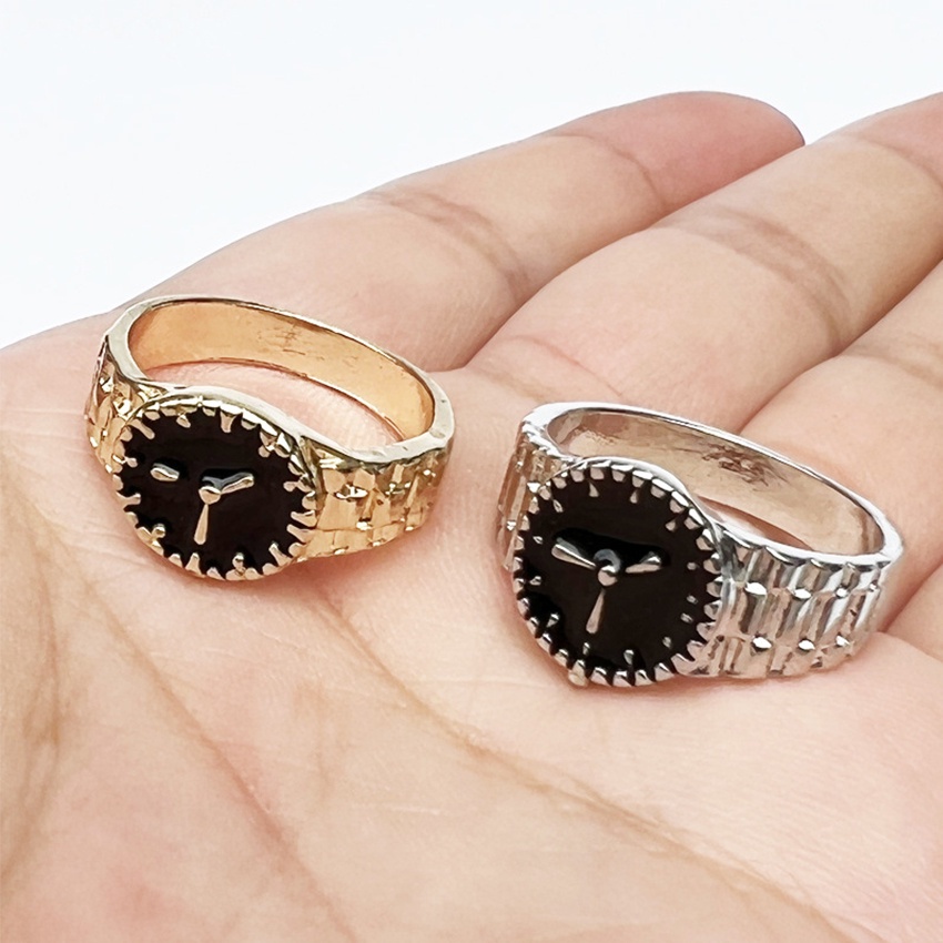 Cincin Korea Female Korean Watch Ring Jam Tangan Unik Cincin Jam Tangan Unik Pria Wanita Kreatif
