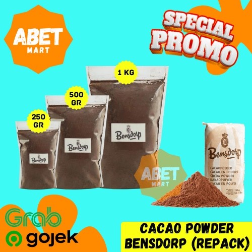 

Cacao Powder Bensdrop 250 500 Gr 1 Kg - Repack Coklat Bubuk Bendrop