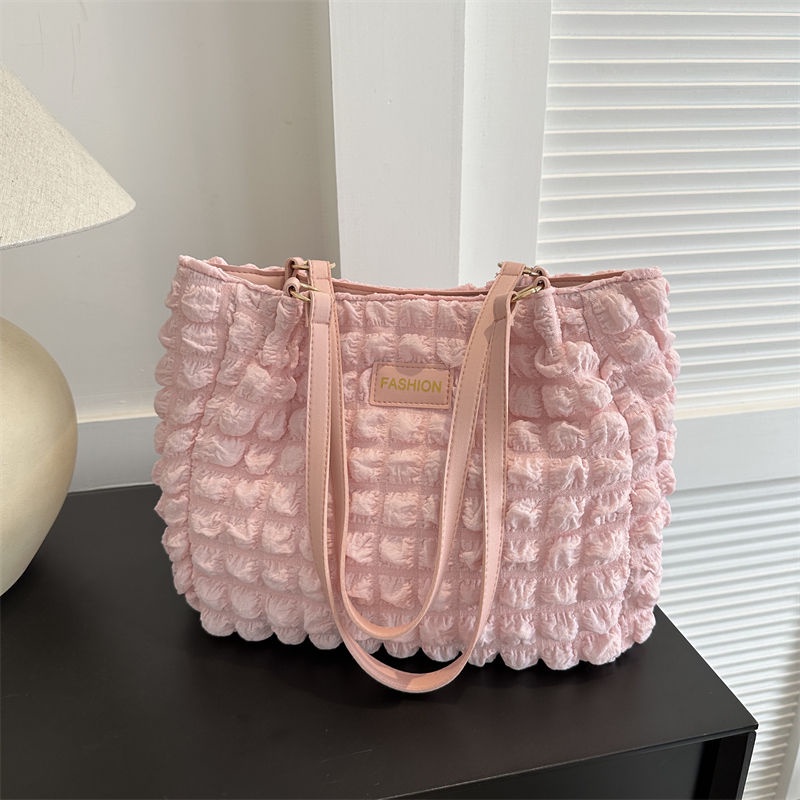 Popular Milk Breathing Cloud Puff Bag Girl