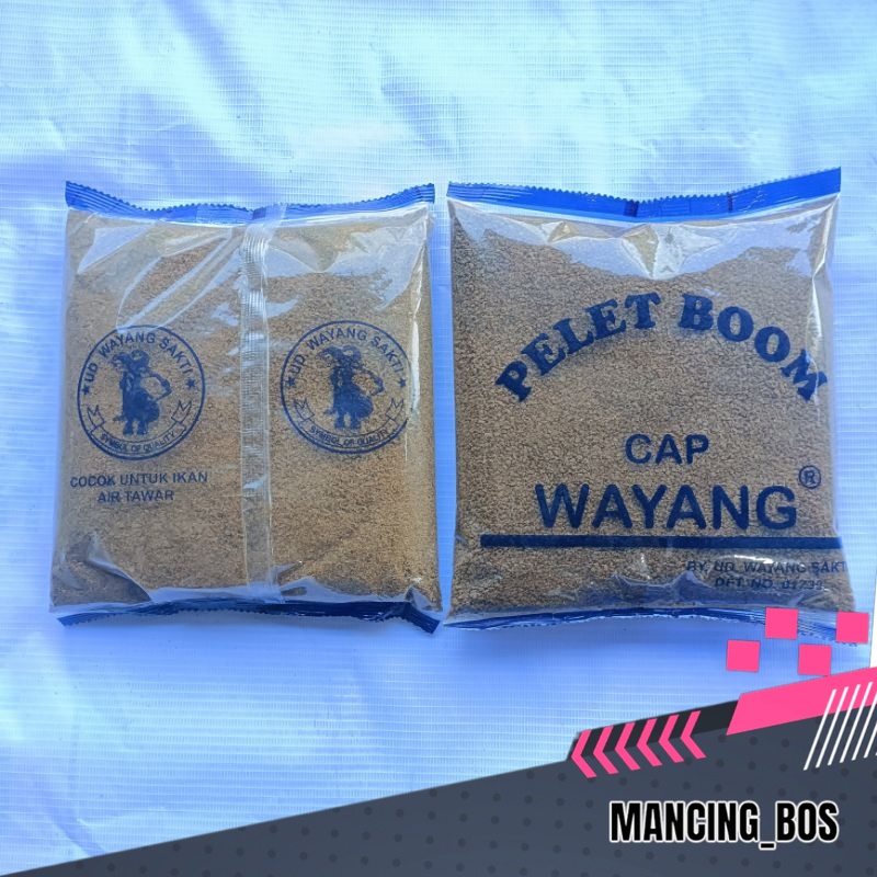 Pelet Boom Cap wayang besar - Boom wayang besar - umpan pancing- umpan pelet cap wayang