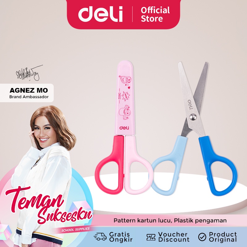 

Gunting / Scissors Deli Dengan Tutup Motif Lucu 12cm - ED60200