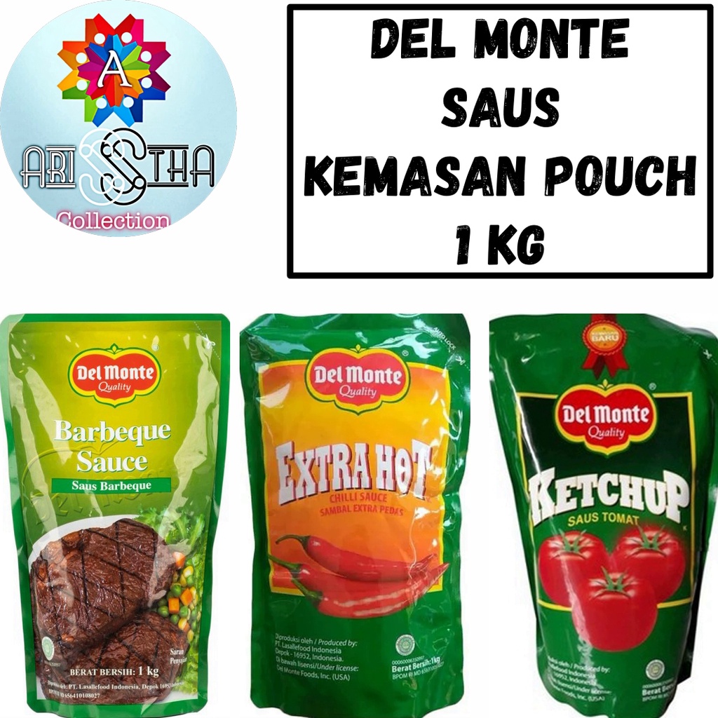

Del Monte Saus Sambal Kemasan Pouch 1 Kg 1000 Gram Tomat Extra Hot BBQ