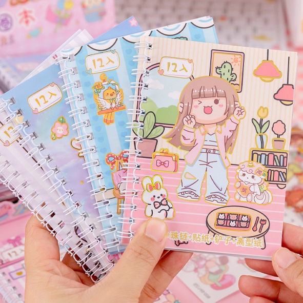 

[GROSIR ATK ] BUKU HARIAN JURNAL + STICKER DIY FREE GANCI MAKER / DIARY BOOK MOTIF + GIRL