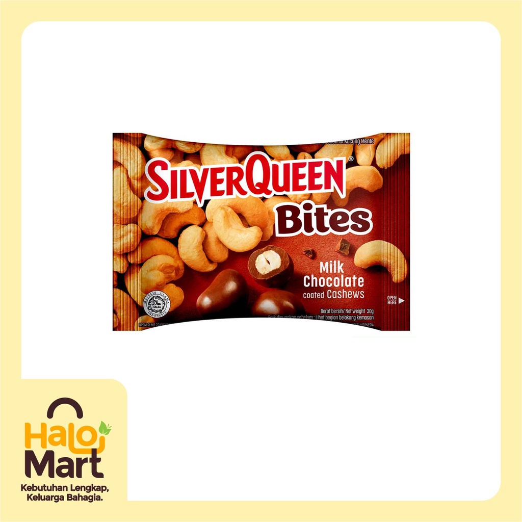 

SilverQueen Bites Cashew Coklat 30 gr