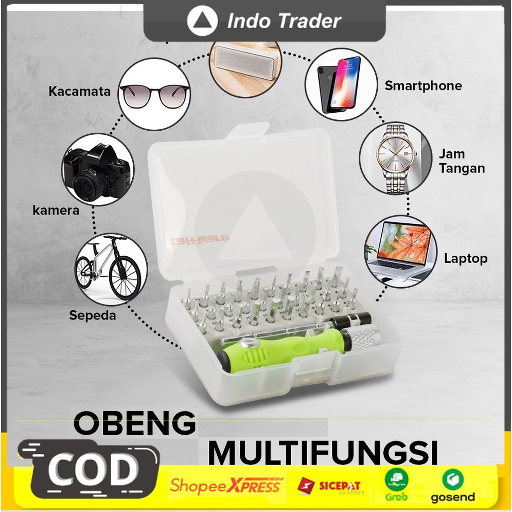 Obeng Hp Full Set Lengkap / 30 in 1 Obeng Set Komplit Servis Hp Obeng Reparasi Lengkap Panjang Kecil