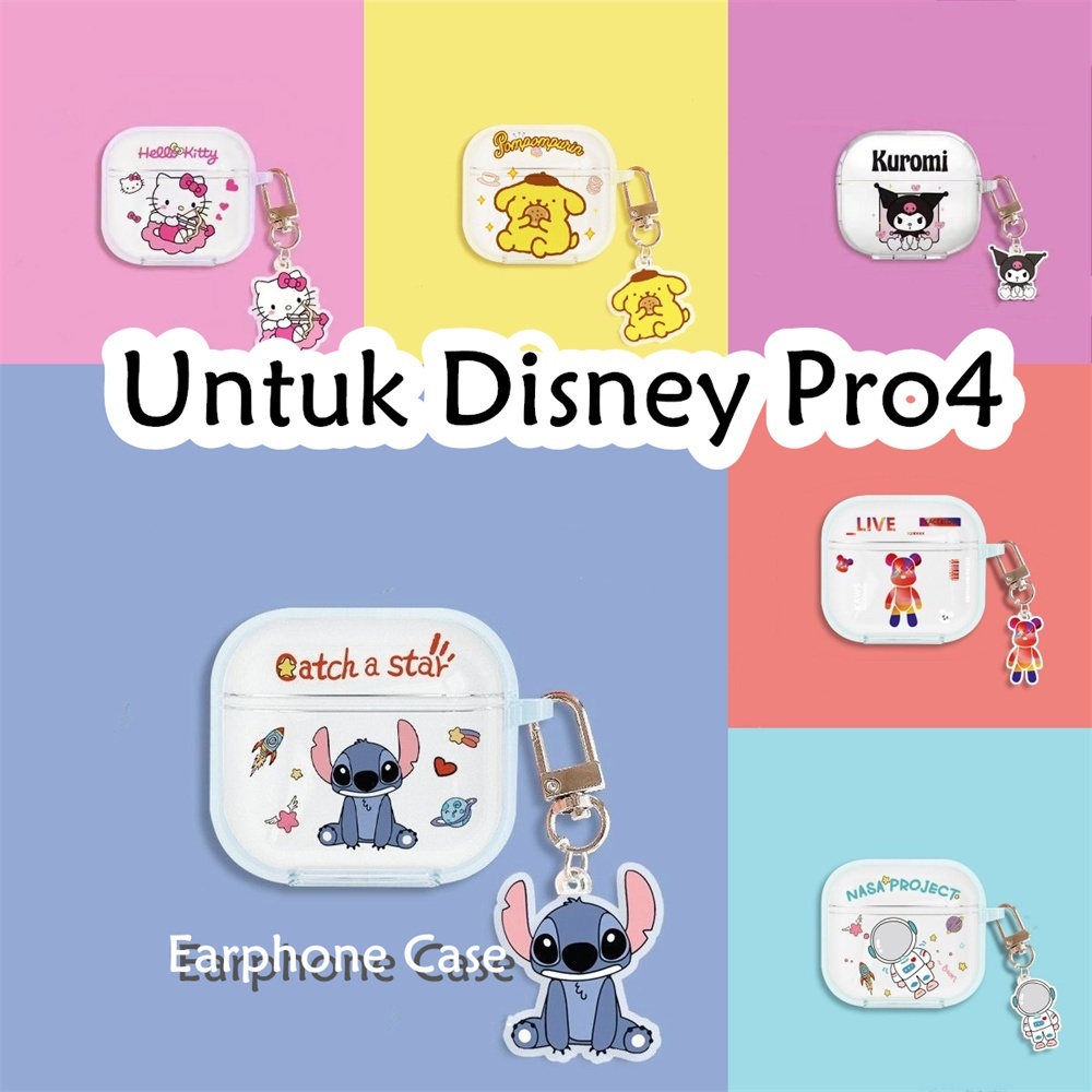 For Pro 4 Soft Case Transparent Earphone Case Silicone Untuk Disney Pro4 Case Soft Silicone Earphone