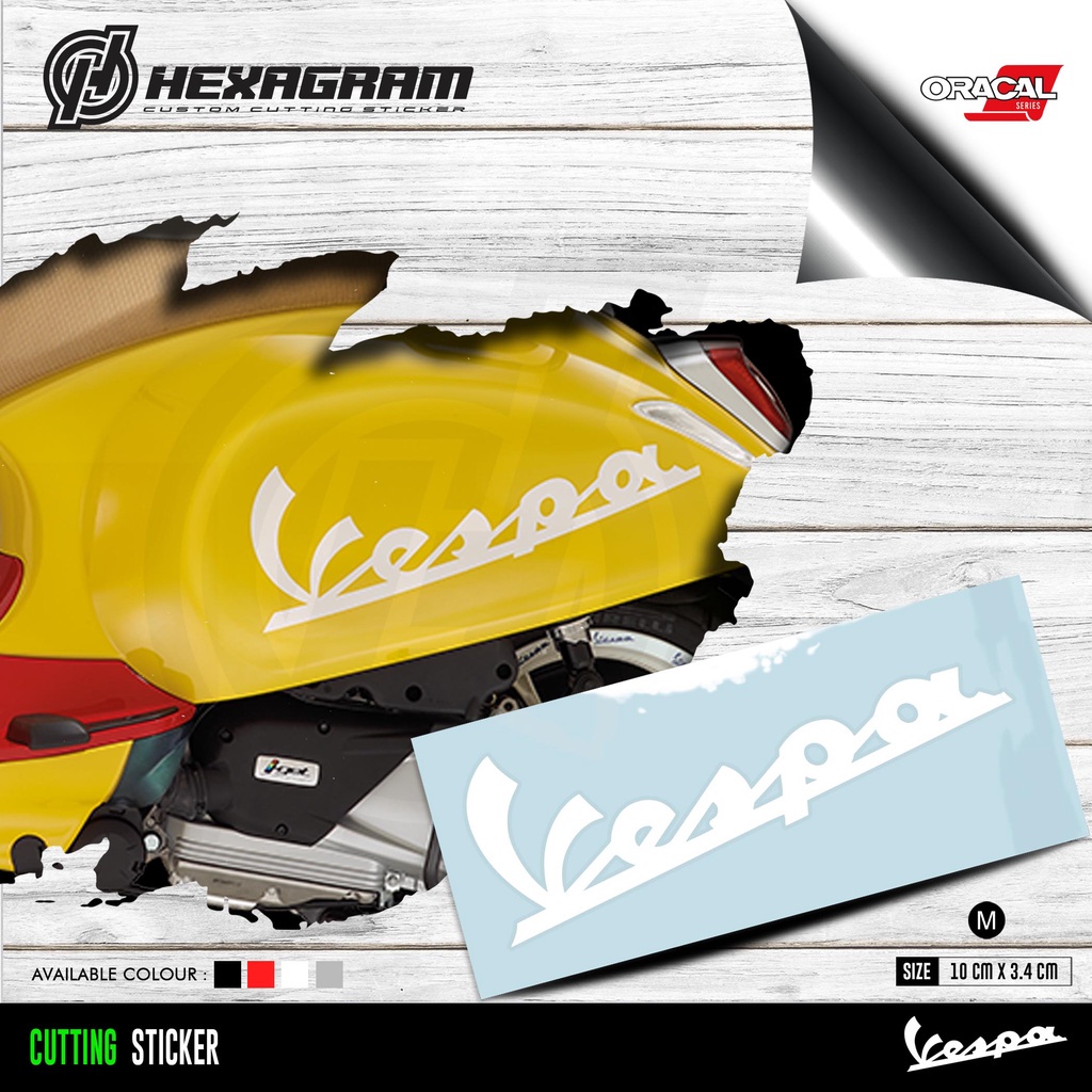 Cutting Sticker Vespa Logo | Stiker Logo Vespa