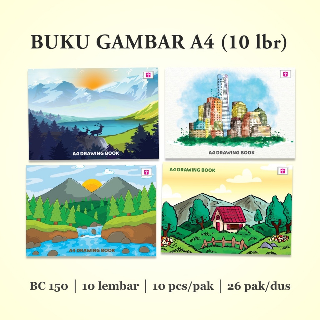 

TIARA buku gambar ukuran A4 isi 10 lembar