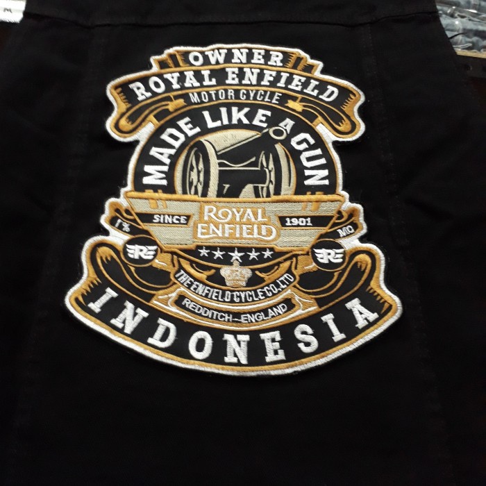 ✨BISA COD✨ -Rompi pria royal enfield/rompi jeans/rompi anak motor/vest pria - M Kemeja Rompi Terbaru